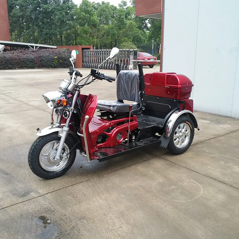 110cc Three Wheel Motorcycle Gas Trike with Rear Box