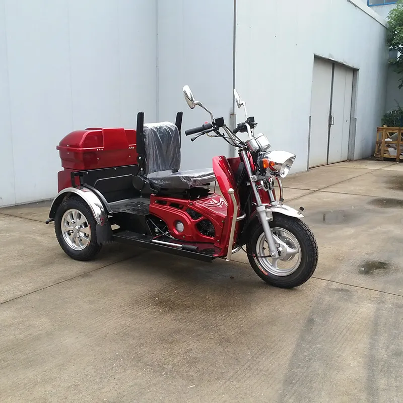 110cc Three Wheel Motorcycle Gas Trike with Rear Box
