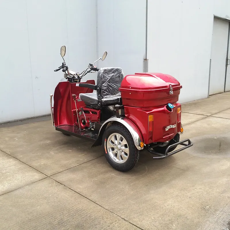 110cc Three Wheel Motorcycle Gas Trike with Rear Box