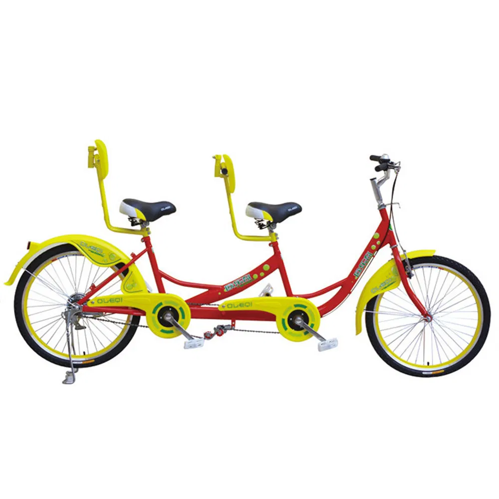2-Person Surrey Bicycle Tandem Custom Bike Bicycle Aluminum Frame for 2 Person with 4 Wheels Side by Side Sale