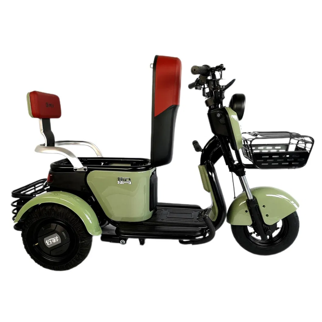 2 Seat Leisure Low Speed Electric Recumbent Tricycle for Elderly