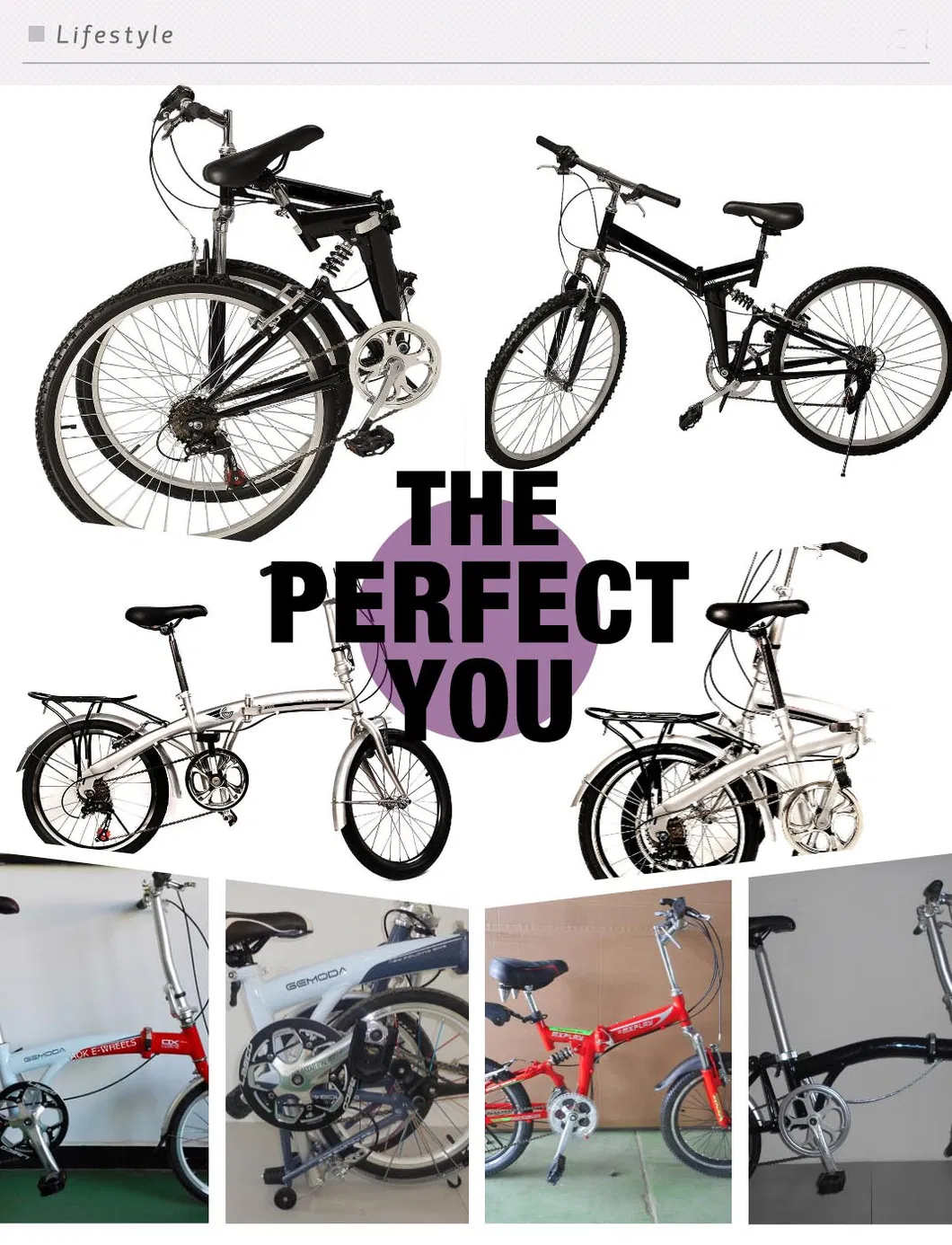 20" Folding Mountain Bike with 6 Speeds (AOKFB005)