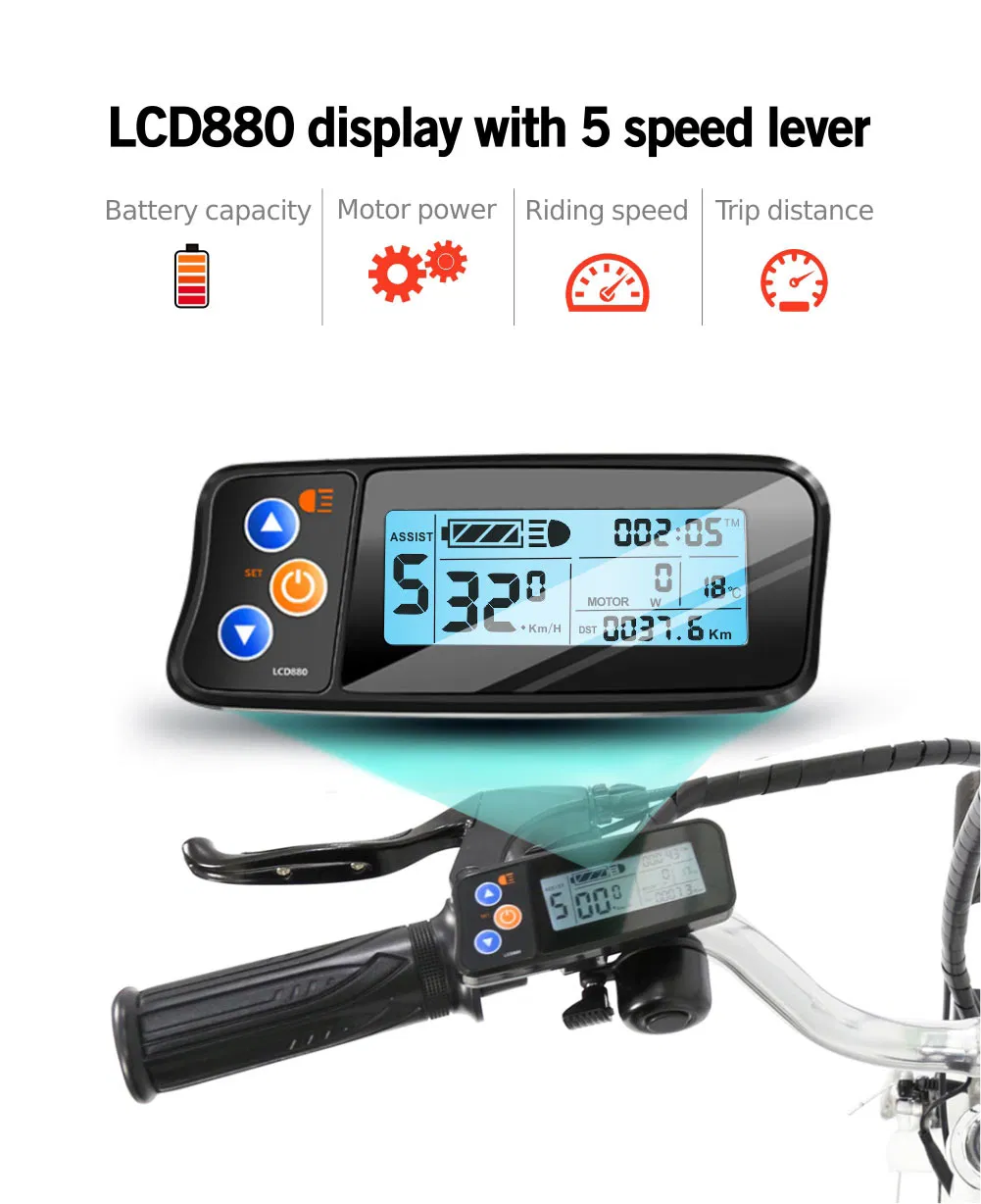 20 Inch Lightweight City Electric Folding Bike for Adults