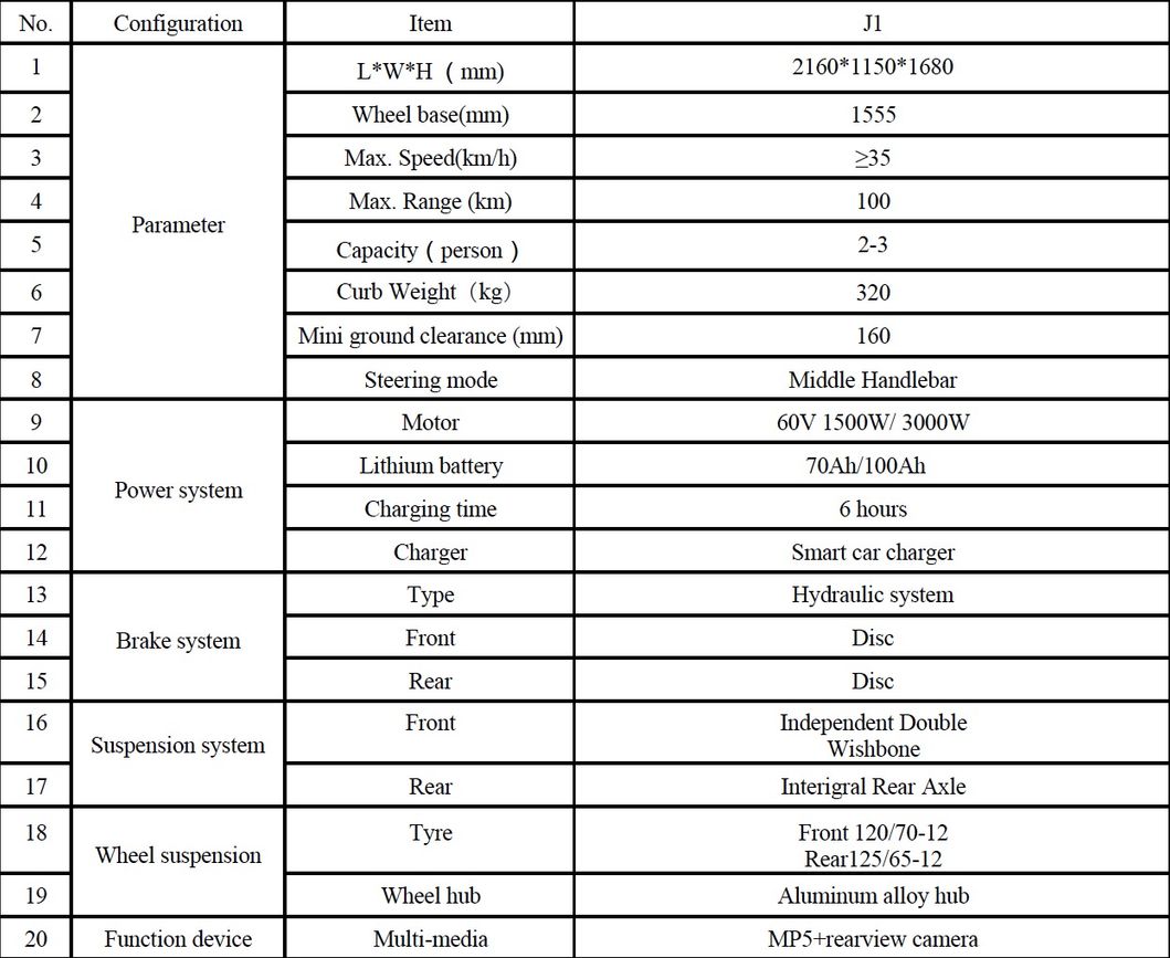 2020 Brand New EEC L2e Electric Tricycle for Hot Sale