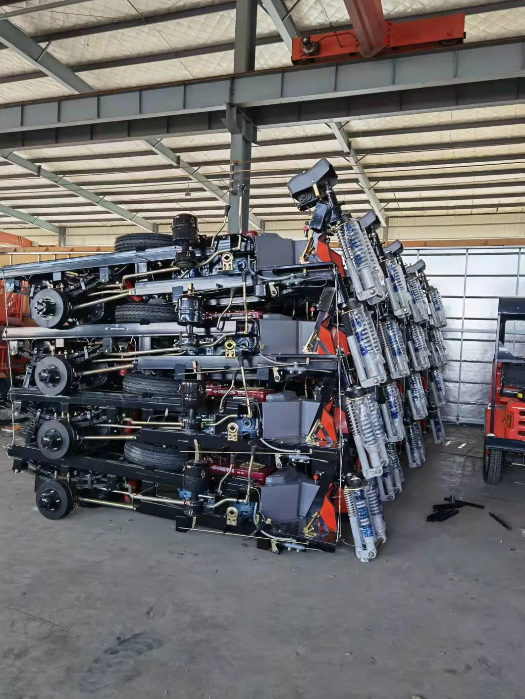 2021 Export to Peru, Ecuador, Africa 3 Wheels Dumper, Stronger Mini Dump Truck with Double Shock Absorption