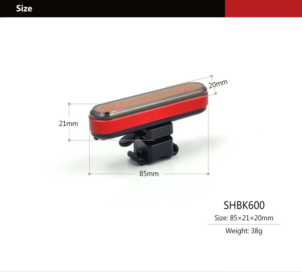 2021 New Design Wireless Remote Control COB LED Steering Bike Tail Cycling Easy Mounting Waterproof Programming Bicycle Rear Light