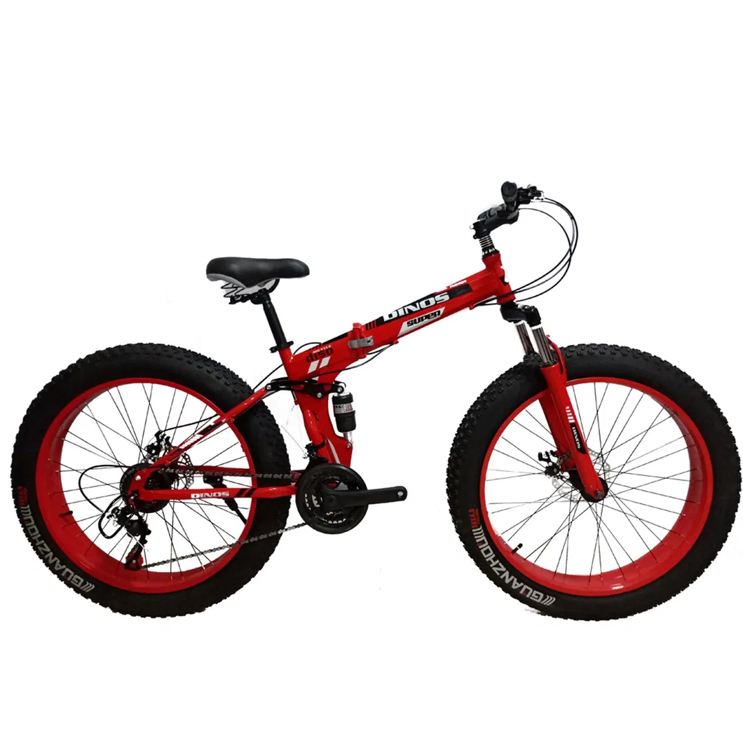 2021 New Model 26*4.0 Folding Bike Mountain Bicycle with Gear