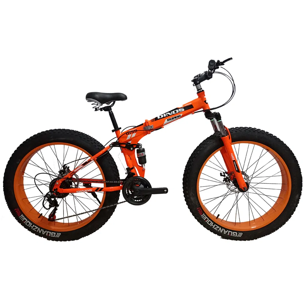 2021 New Model 26*4.0 Folding Bike Mountain Bicycle with Gear