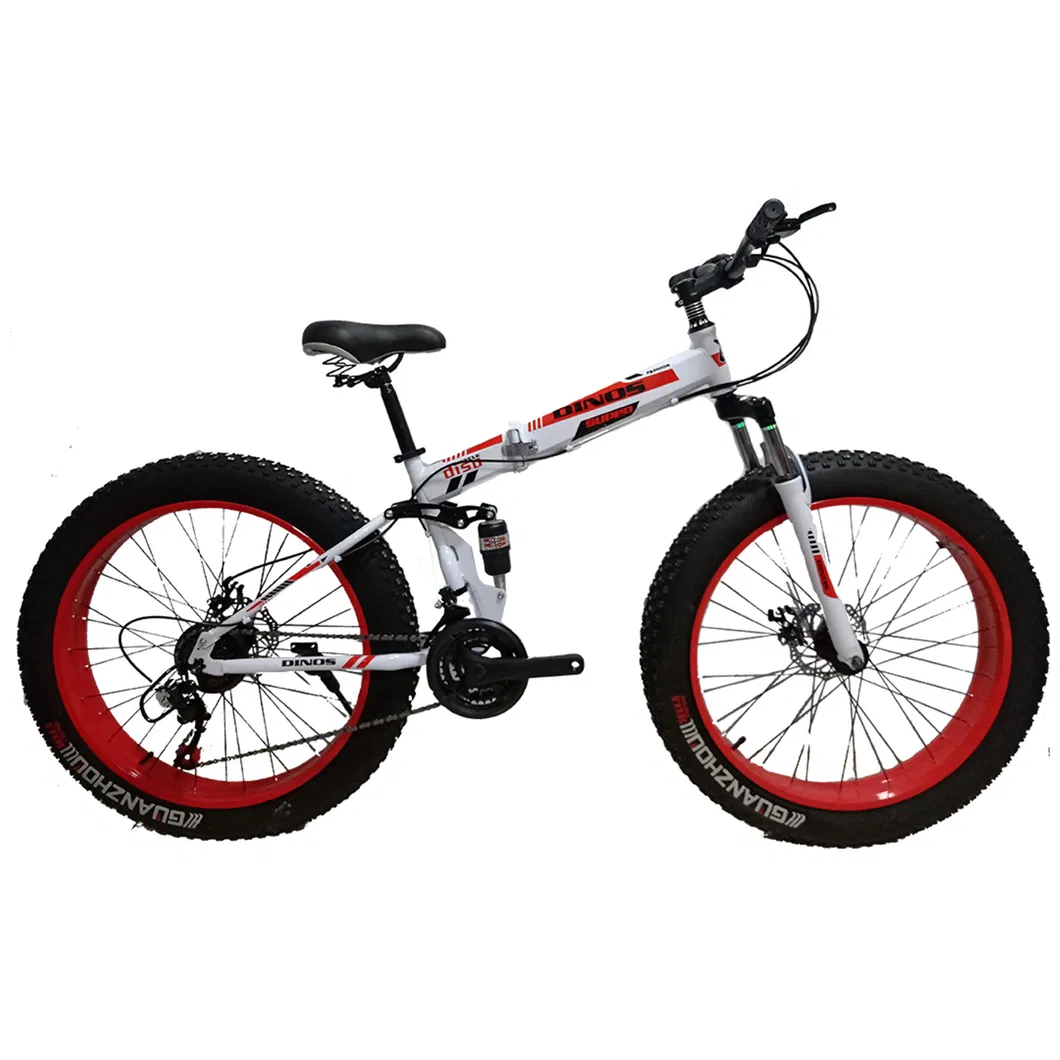 2021 New Model 26*4.0 Folding Bike Mountain Bicycle with Gear