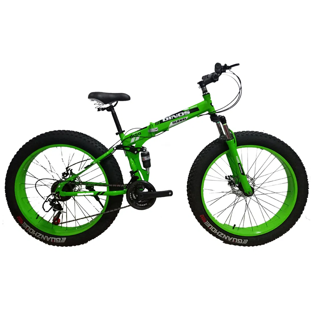 2021 New Model 26*4.0 Folding Bike Mountain Bicycle with Gear