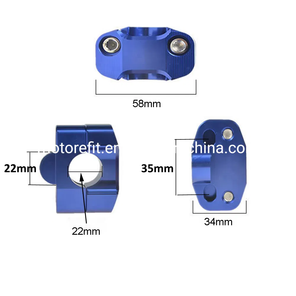 22mm Motorcycle Handlebar Riser Clamps Handlebar Heightening Code for CB500X CB150r Monster 821 Gsxr750 Mt03