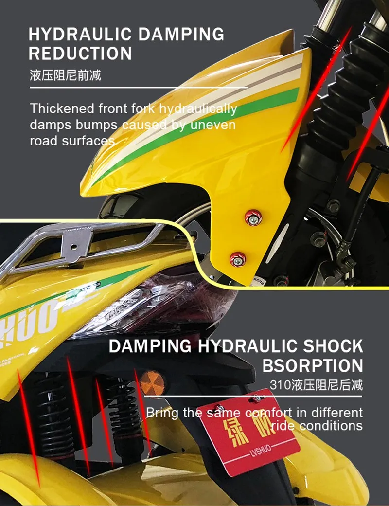 24” Fat Tire 48V Three Wheel Scooter Adult DC Motor 72V 1000W Tricycles Worn Used Electric Trolley Food Ice Cream Electrical Tricycle Cart