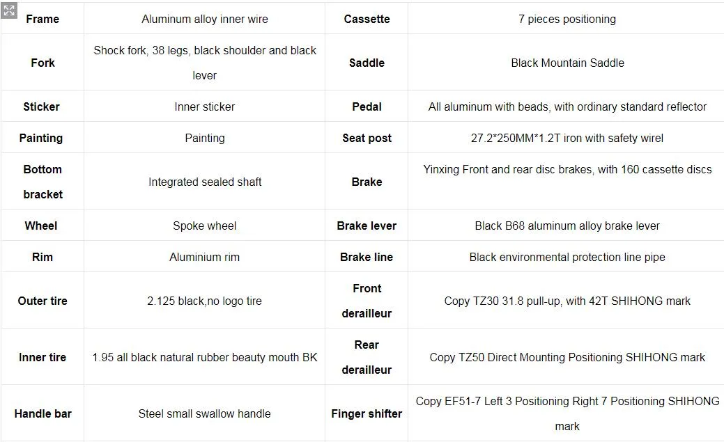 26 27.5 29 Mountain Bike Bicycle