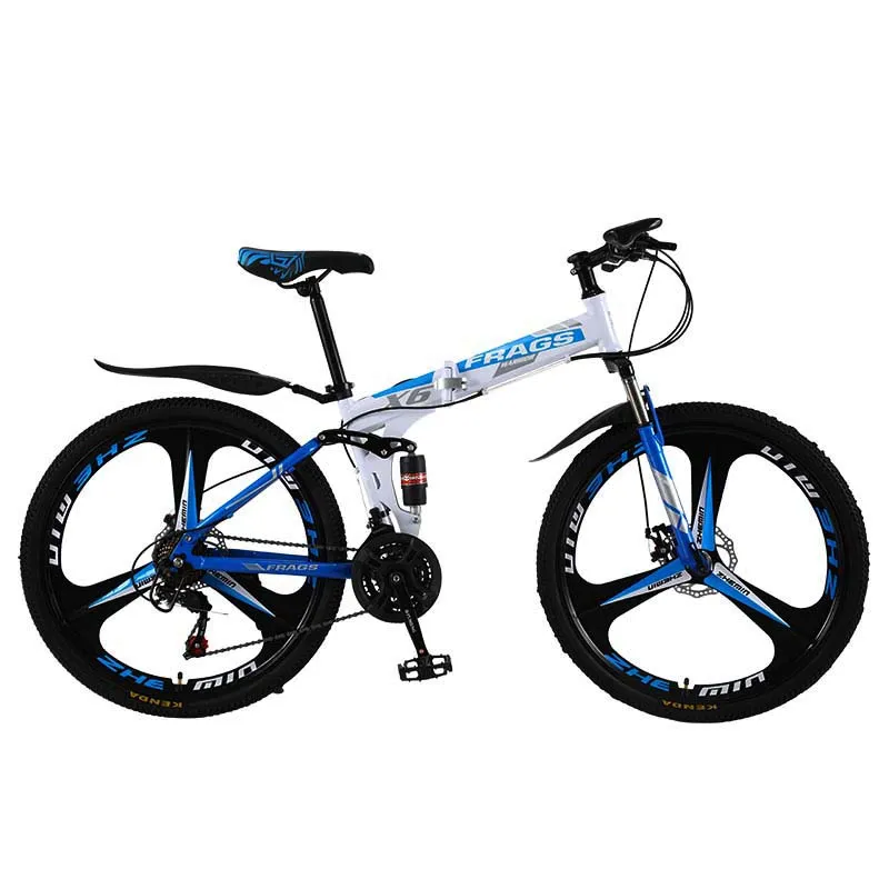 26 Inch 21/24/27.5 Speed Double Disc Brake Folding Mountain Bike