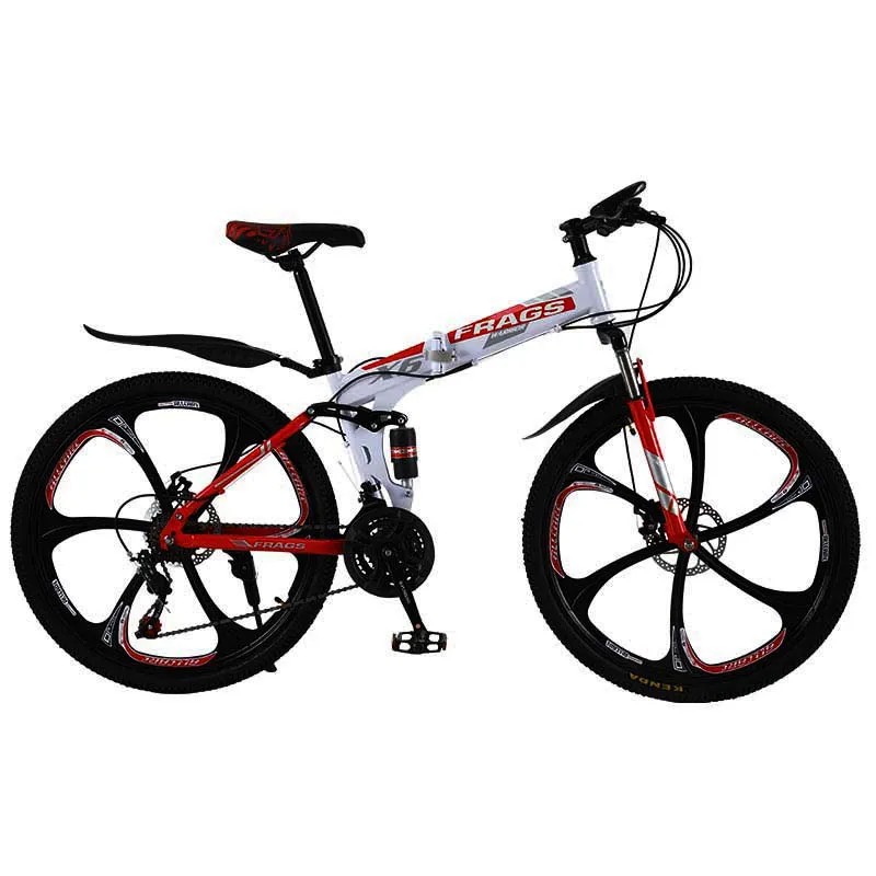 26 Inch 21/24/27.5 Speed Double Disc Brake Folding Mountain Bike