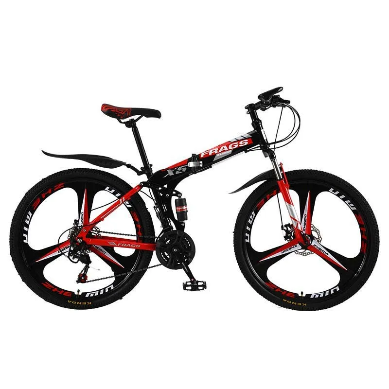 26 Inch 21/24/27.5 Speed Double Disc Brake Folding Mountain Bike