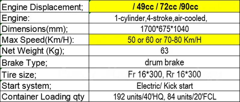 70cc Gasoline Motor Gas 49cc Moto 50cc Motos Moped Petrol Motorcycle (GT-smart)