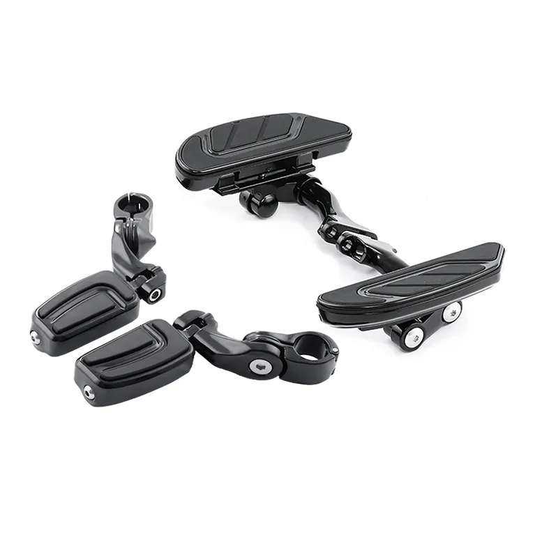 Airflow Footboard Short Angled Mount Footpeg Footrest Fit for Harley Touring