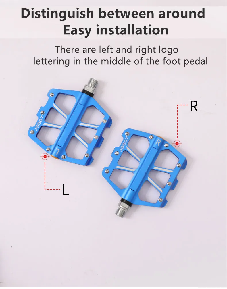 Aluminum Alloy Anti-Slip Sealed Bearing Bicycle Pedals