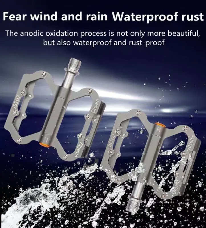 Aluminum Alloy Anti-Slip Sealed Bearing Bicycle Pedals