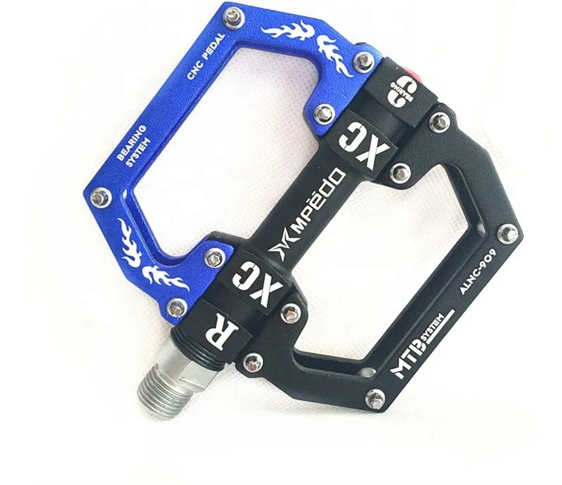 Anti-Slip Cleats Pegs Crank Flat Aluminum Alloy Bicycle Pedal