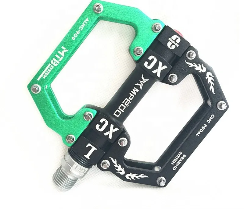 Anti-Slip Cleats Pegs Crank Flat Aluminum Alloy Bicycle Pedal