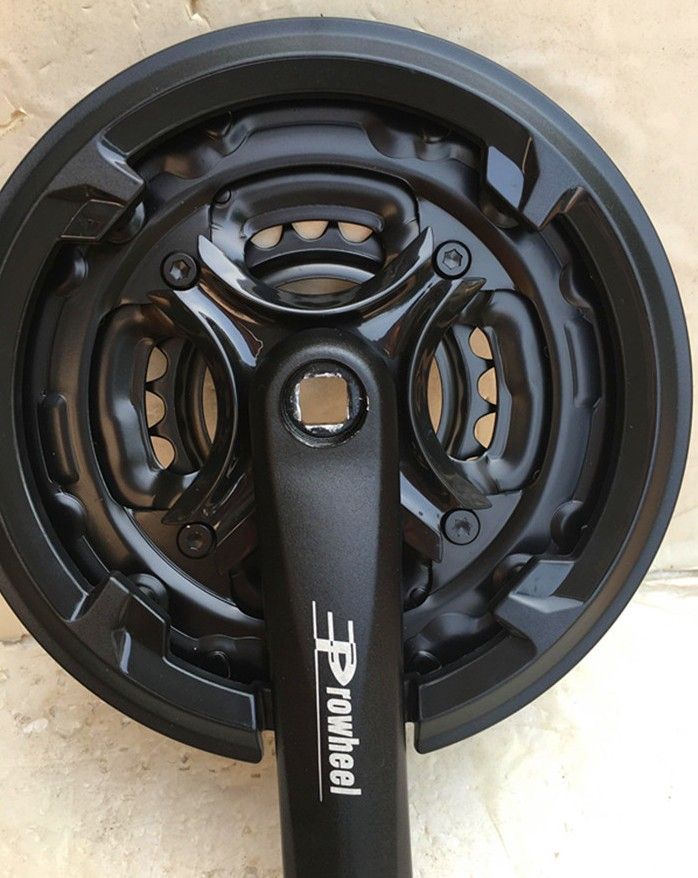 Bicycle Chainwheel 6/7/8 Speed Aluminum Chainwheel Crankset Prowheel AC49 24/34/42t Bike Cycle Chainwheel