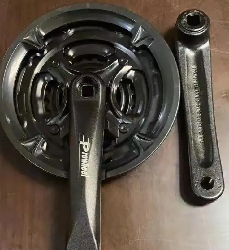 Bicycle Crankset Prowheel AC49 24/34/42t Bike Cycle Chainwheel /Bicycle Chainwheel 6/7/8 Speed Aluminum Chainwheel / Bicycle Accessories