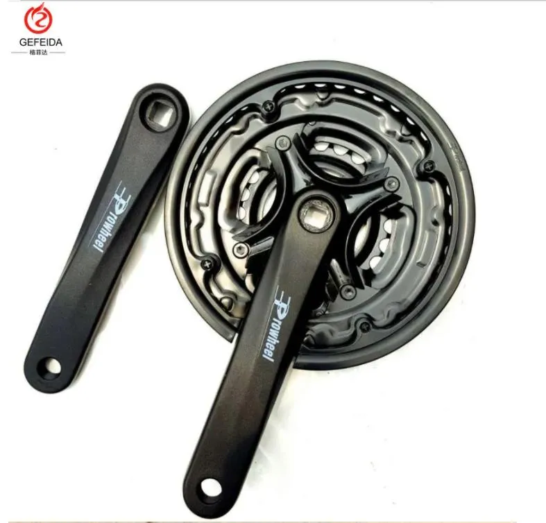 Bicycle Crankset Prowheel AC49 24/34/42t Bike Cycle Chainwheel /Bicycle Chainwheel 6/7/8 Speed Aluminum Chainwheel / Bicycle Accessories