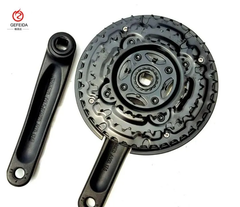 Bicycle Crankset Prowheel AC49 24/34/42t Bike Cycle Chainwheel /Bicycle Chainwheel 6/7/8 Speed Aluminum Chainwheel / Bicycle Accessories