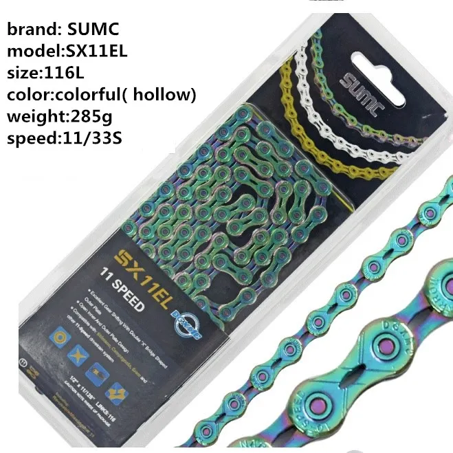 Bicycle Transmission Parts Sumc Bike Bicycle Chain S82/ S99/ Sx9/ Sx10/ Sx11/Sx11EL/Sx12 8/9/10/11/12 Speed Bicycle Chain