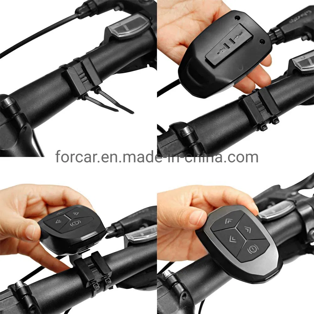 Bike Saddle Bag with Wireless Remote Control Warning Light Tail Light LED Flashing for Outdoor Cycling Driving