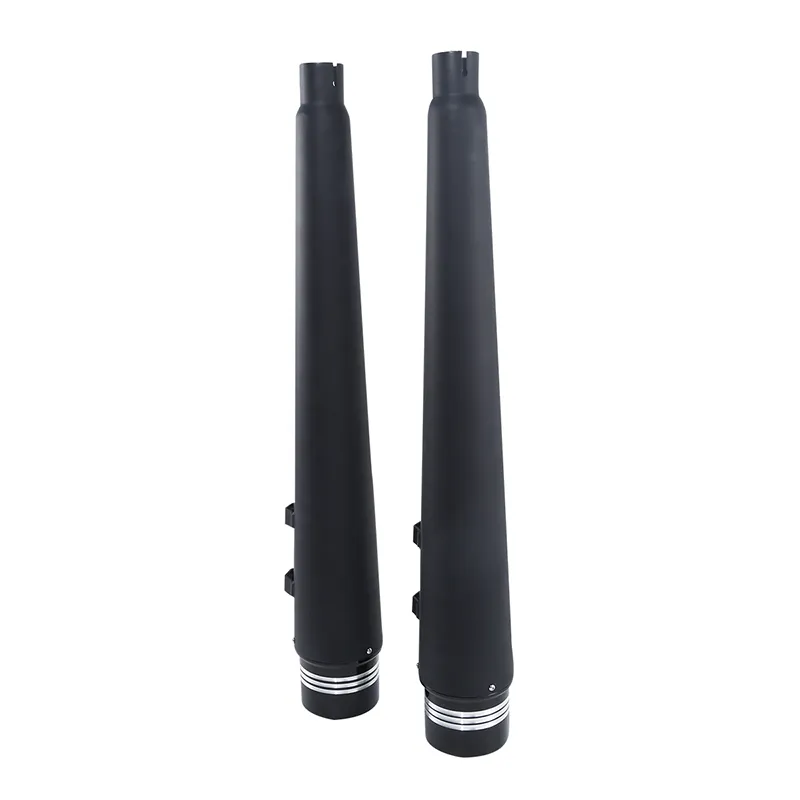Black 4′′ Megaphone Slip-on Silencer Exhaust Pipe for Harley Road King 1995-2016