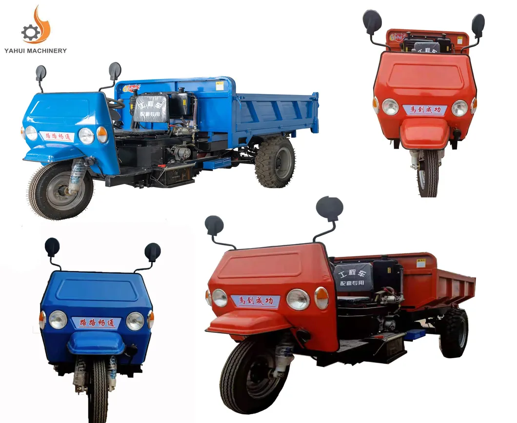 China Manurfactory Mini Diesel Truck Mini Dumper with Three Wheel for Goods Loading