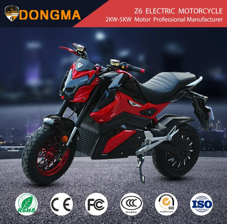 Dongma New Fashion High Speed Adult Electric Motorcycle with 2000W Emotos