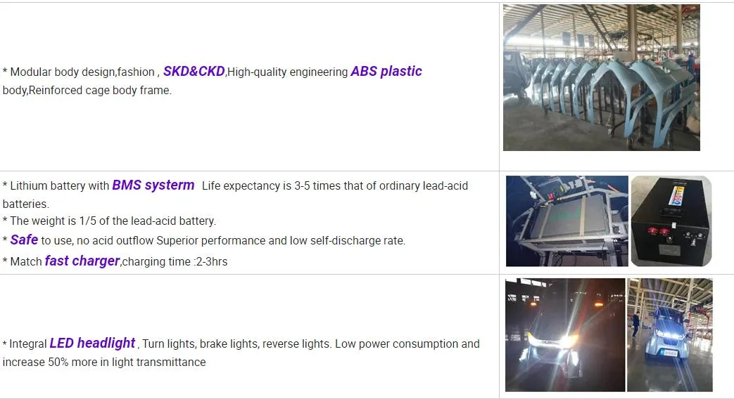 EEC Electric Car L2e Certificate Electric Vehicle 1500W Enclosed Electric Trike with Lithium Battery