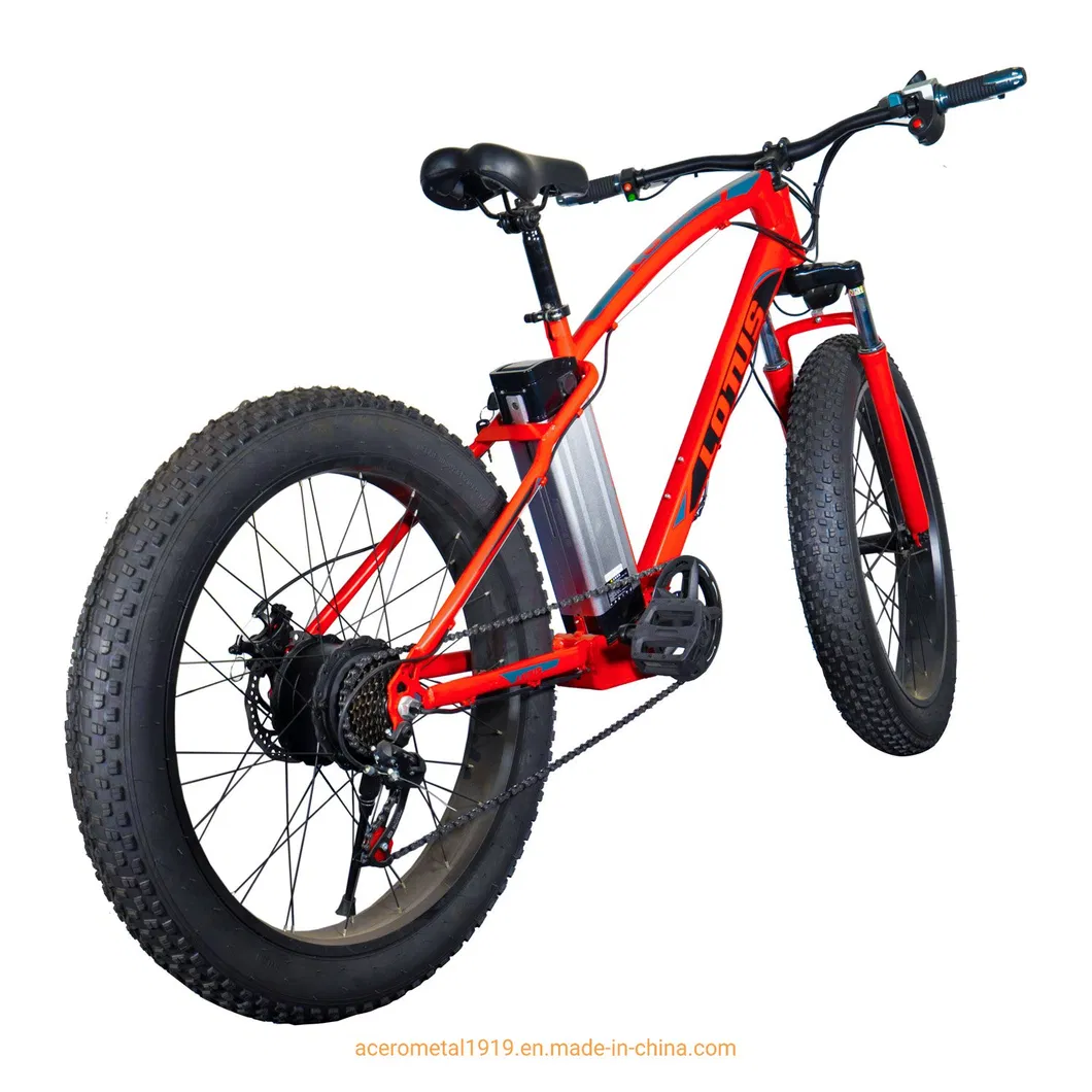 Electric Fat Tyre Mountain Bike China Factory 48V Battery Higher Quality 26 Inch Color Customized Wholesale Changeable Acceptable Mountain Bicycle for Adult Men