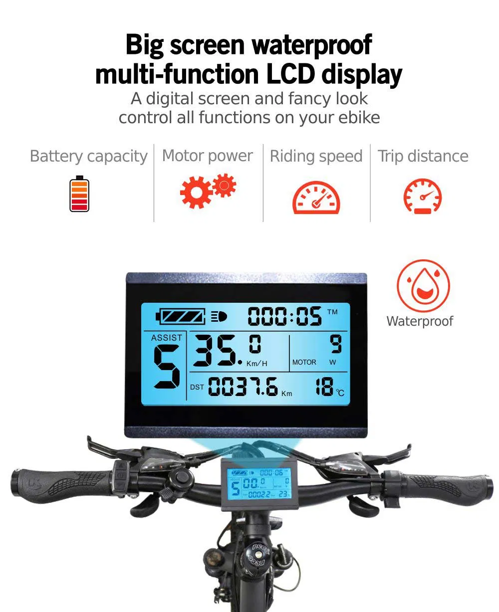 Full Suspension Electric Mountain Bike Folding Bicycle 48V 500W Hidden Battery