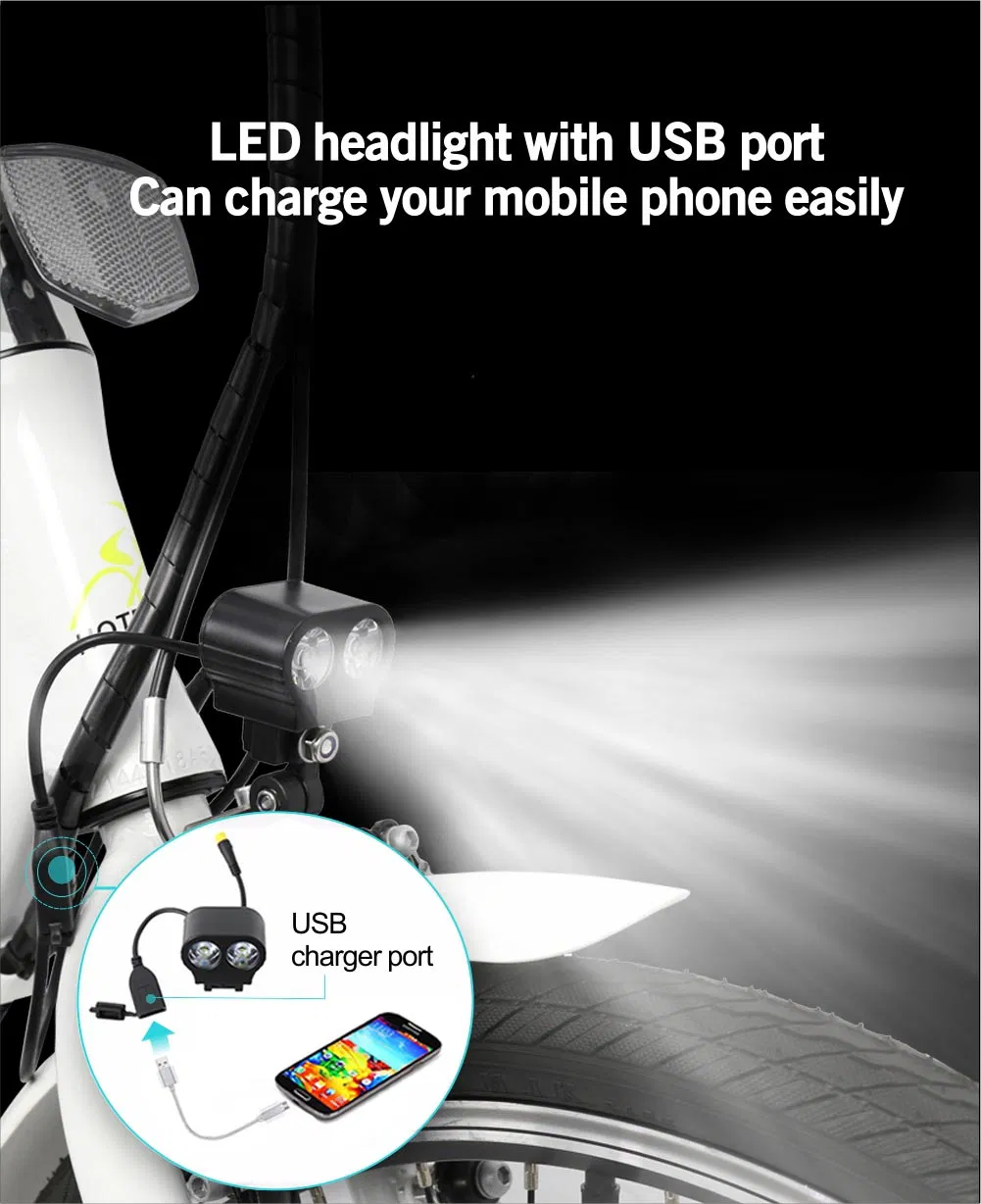 Full Suspension Electric Mountain Bike Folding Bicycle 48V 500W Hidden Battery