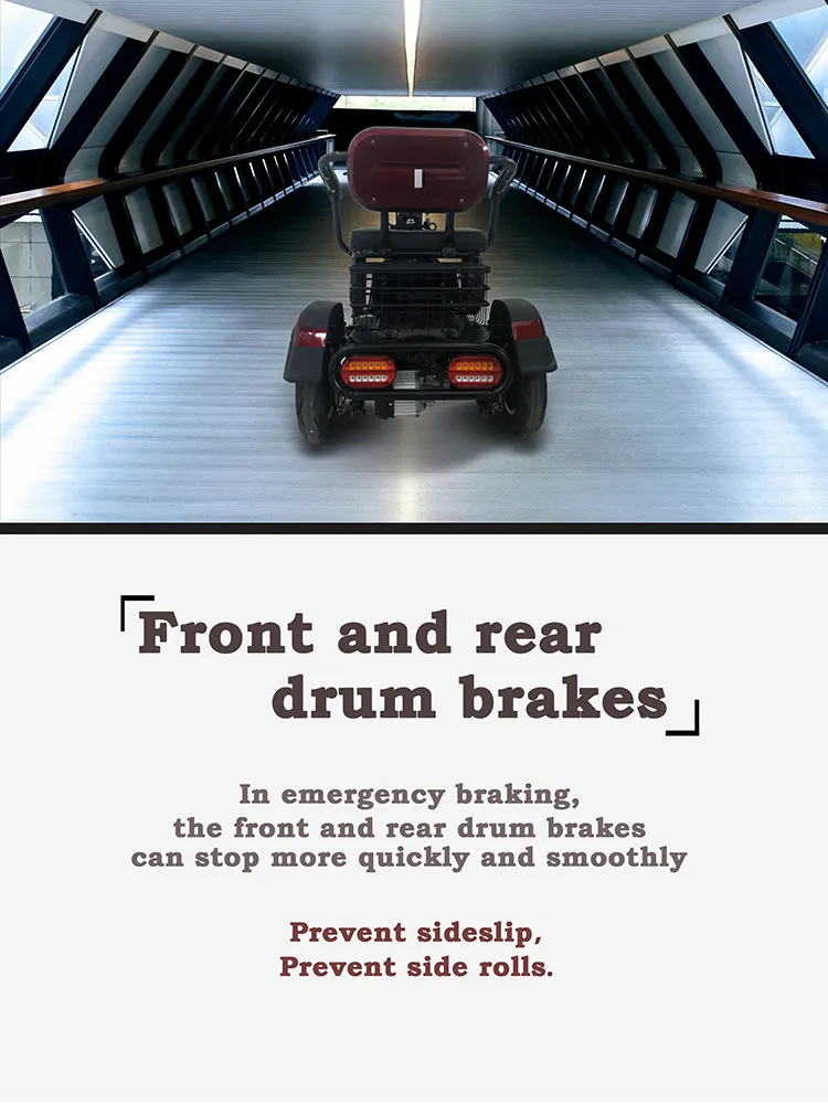 Handicapped Scooters CE Approved 3 Wheel Open Passenger Adult 3 Wheel Electric Tricycle