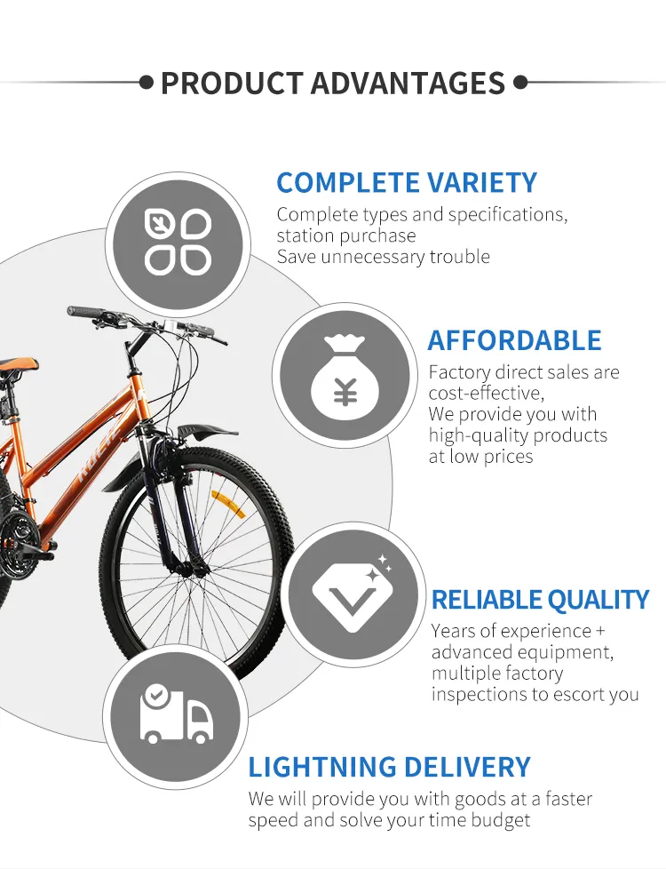 High Carbon Steel Adult Women/Mensports Racing Mountain Cycle Bike, China Factory Manufacturer Wholesale OEM 26"/27.5"/29"V- Break Customized Mountain Bicycle