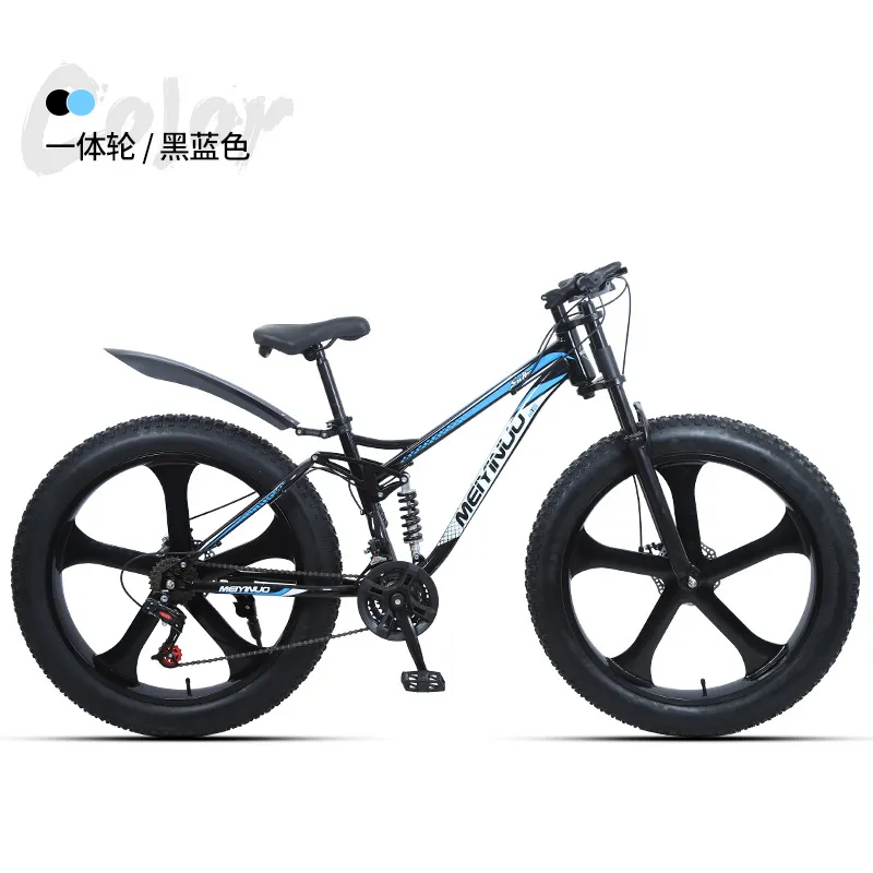 Hot Sale 26 Inch Double Shock Absorber Beach off-Road Snowmobile for Men and Women Outdoor Riding 4.0 Wide Tire Bicycle