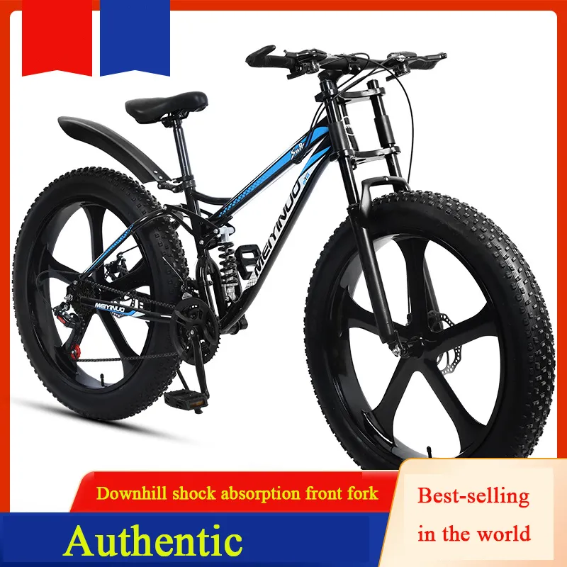 Hot Sale 26 Inch Double Shock Absorber Beach off-Road Snowmobile for Men and Women Outdoor Riding 4.0 Wide Tire Bicycle