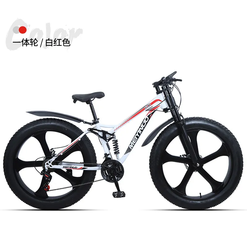 Hot Sale 26 Inch Double Shock Absorber Beach off-Road Snowmobile for Men and Women Outdoor Riding 4.0 Wide Tire Bicycle