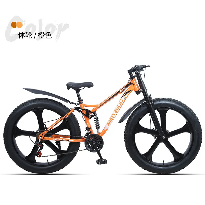 Hot Sale 26 Inch Double Shock Absorber Beach off-Road Snowmobile for Men and Women Outdoor Riding 4.0 Wide Tire Bicycle