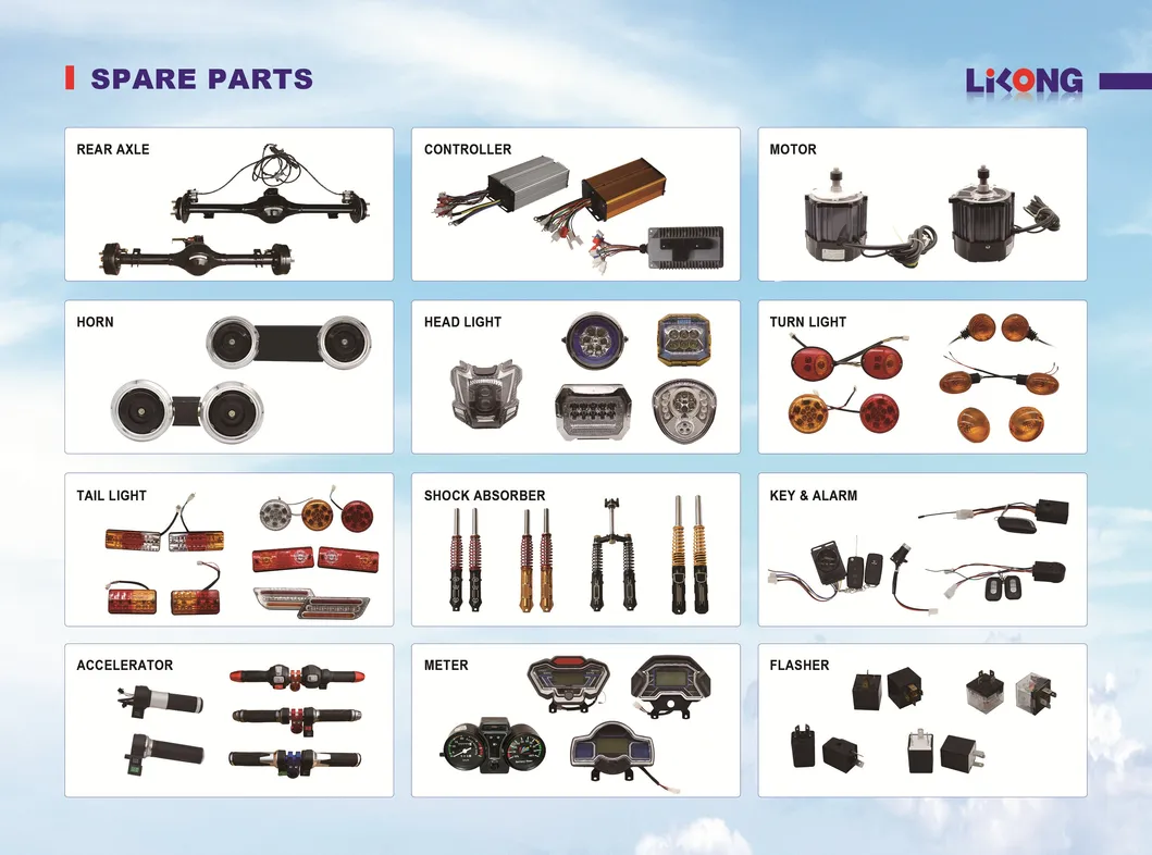 Hot Sale All Kinds of Electric Tricycle Parts