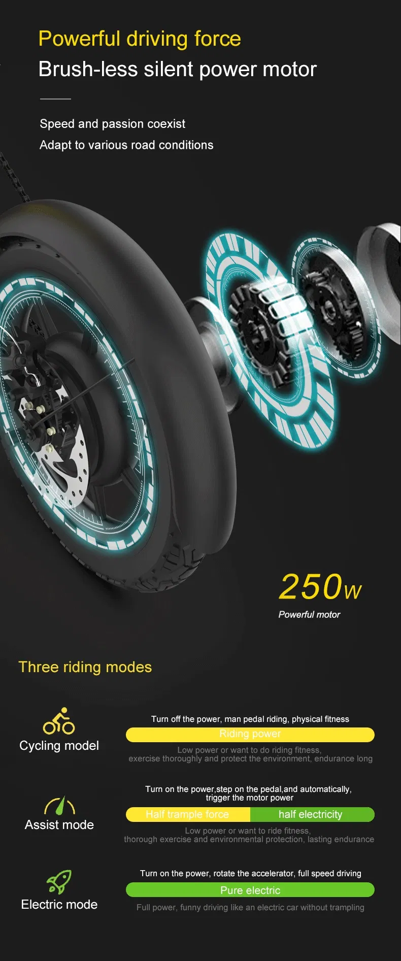 Hot Selling Mini Pedal Assist Foldable Electricl Folding Bicycle with Lithium Battery for Adult & Teenager