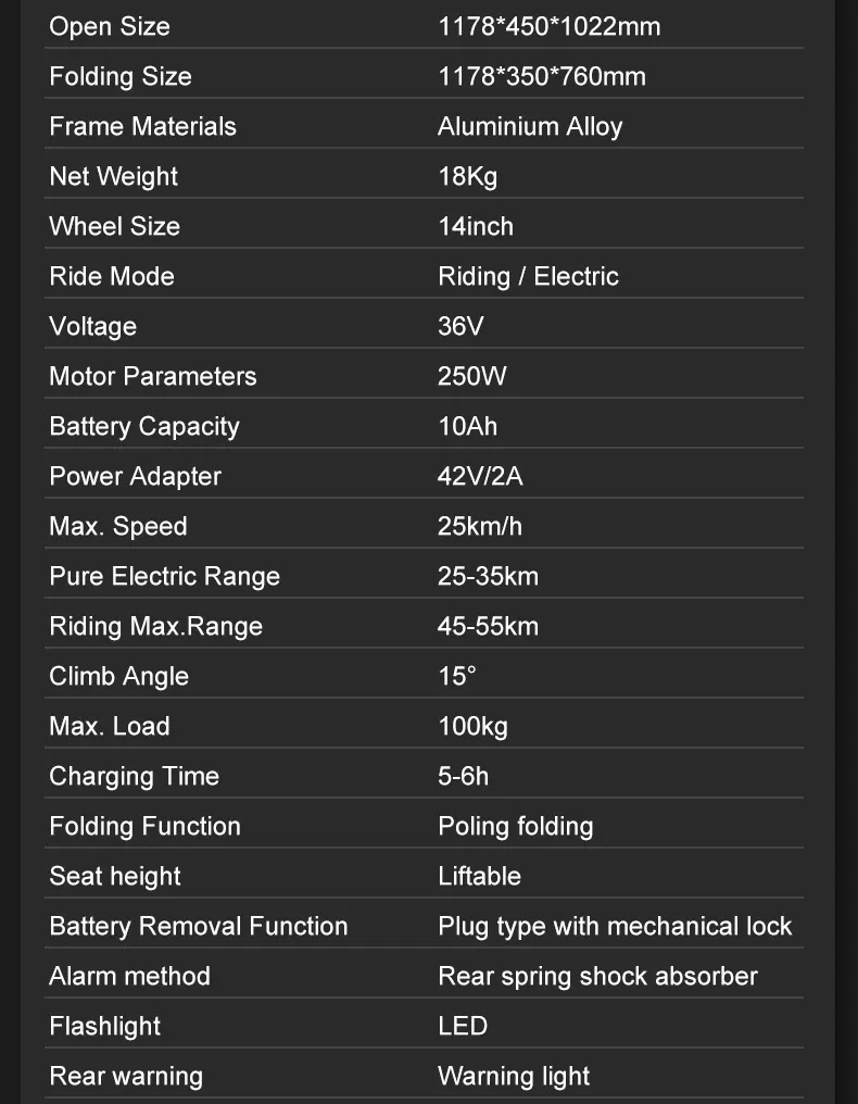 Hot Selling Mini Pedal Assist Foldable Electricl Folding Bicycle with Lithium Battery for Adult & Teenager