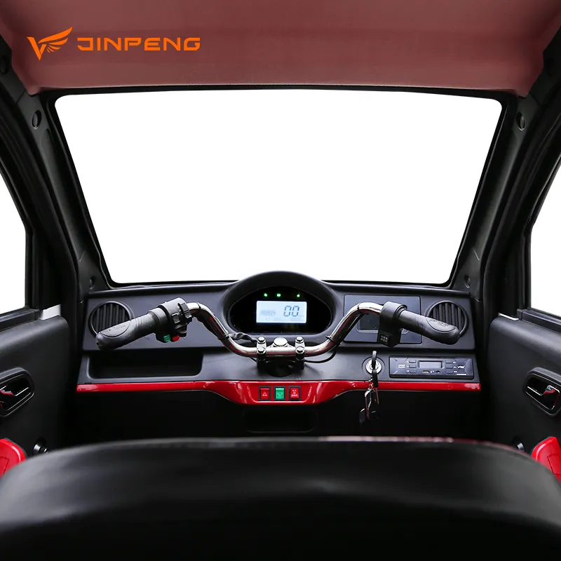 Jinpeng Brand Three Wheel Full Closed Mini Electric Car Electric Tricycles for Adult Two Seat Hot Sale