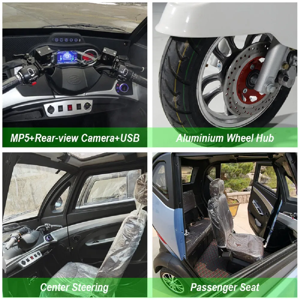 L2e 35km/H Enclosed Passenger Electric Tricycle for Serbia